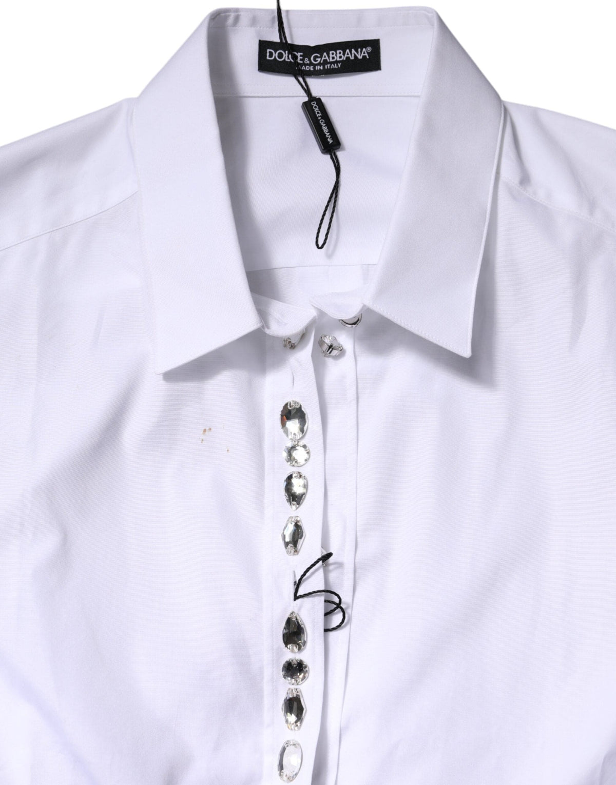 Dolce &amp; Gabbana Haut à manches longues orné de strass blancs