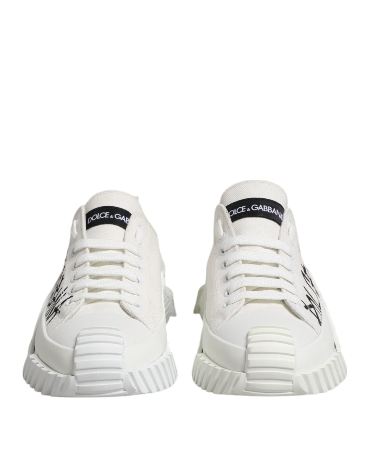 Baskets basses Dolce &amp; Gabbana NS1 en coton blanc