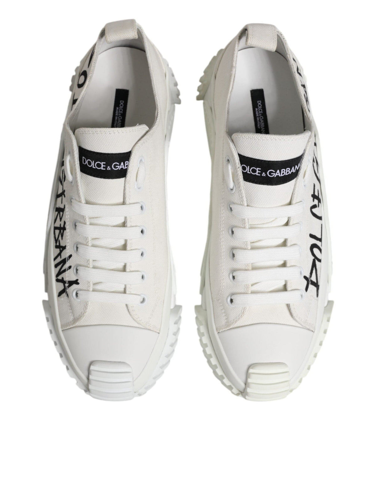 Baskets basses Dolce &amp; Gabbana NS1 en coton blanc