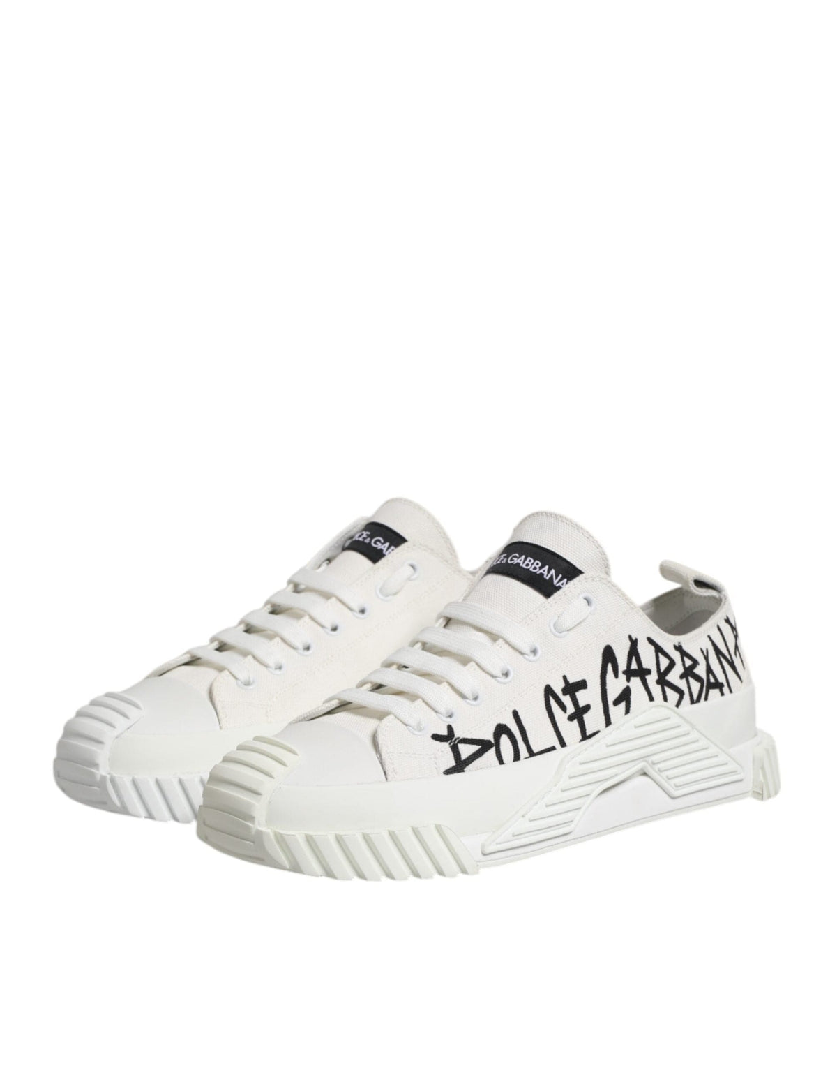 Baskets basses Dolce &amp; Gabbana NS1 en coton blanc