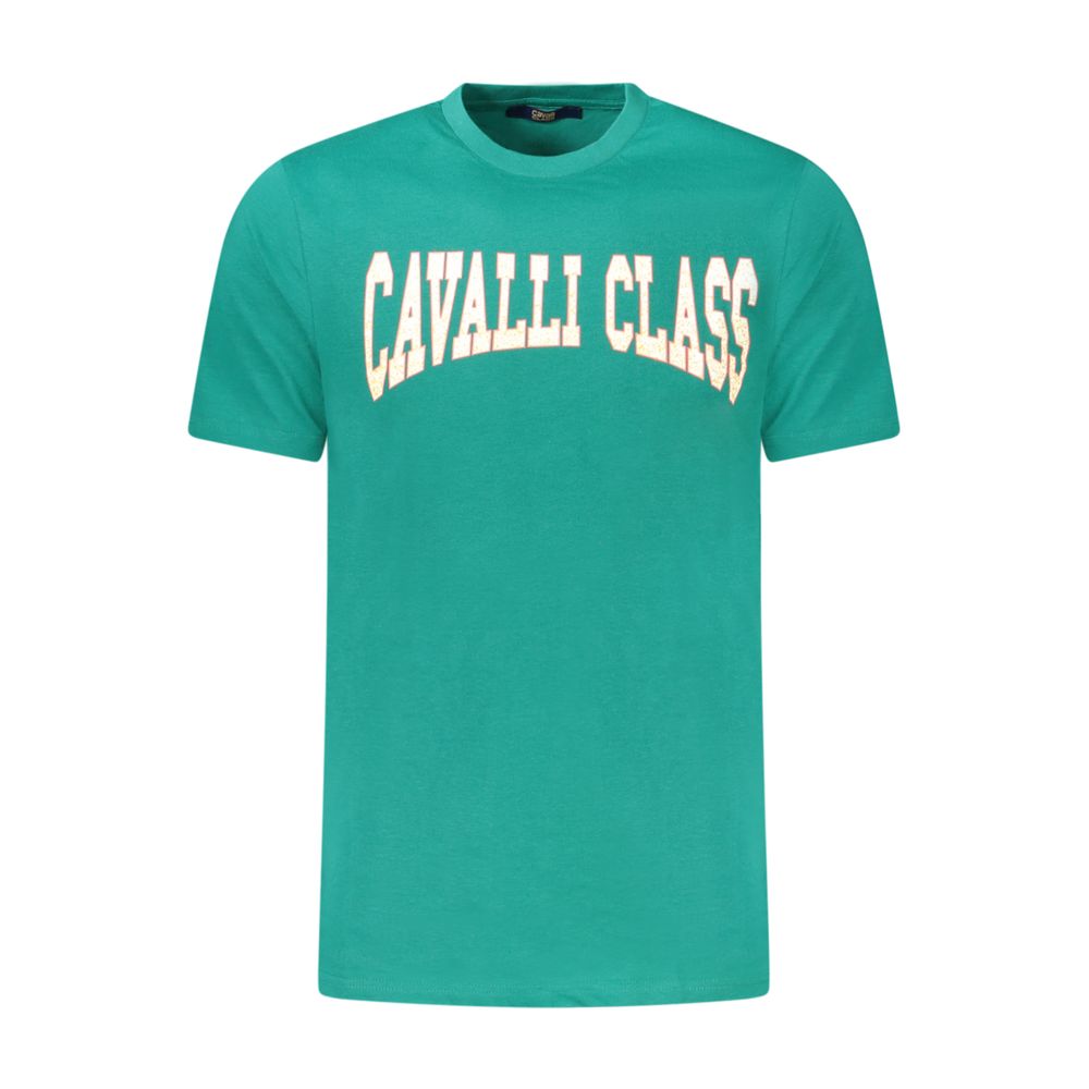 Cavalli Class Verde Cotton Men Shirt