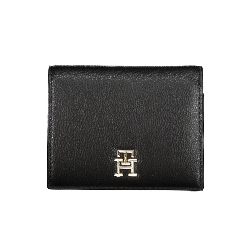 Tommy Hilfiger Black Polyurethane Women Wallet