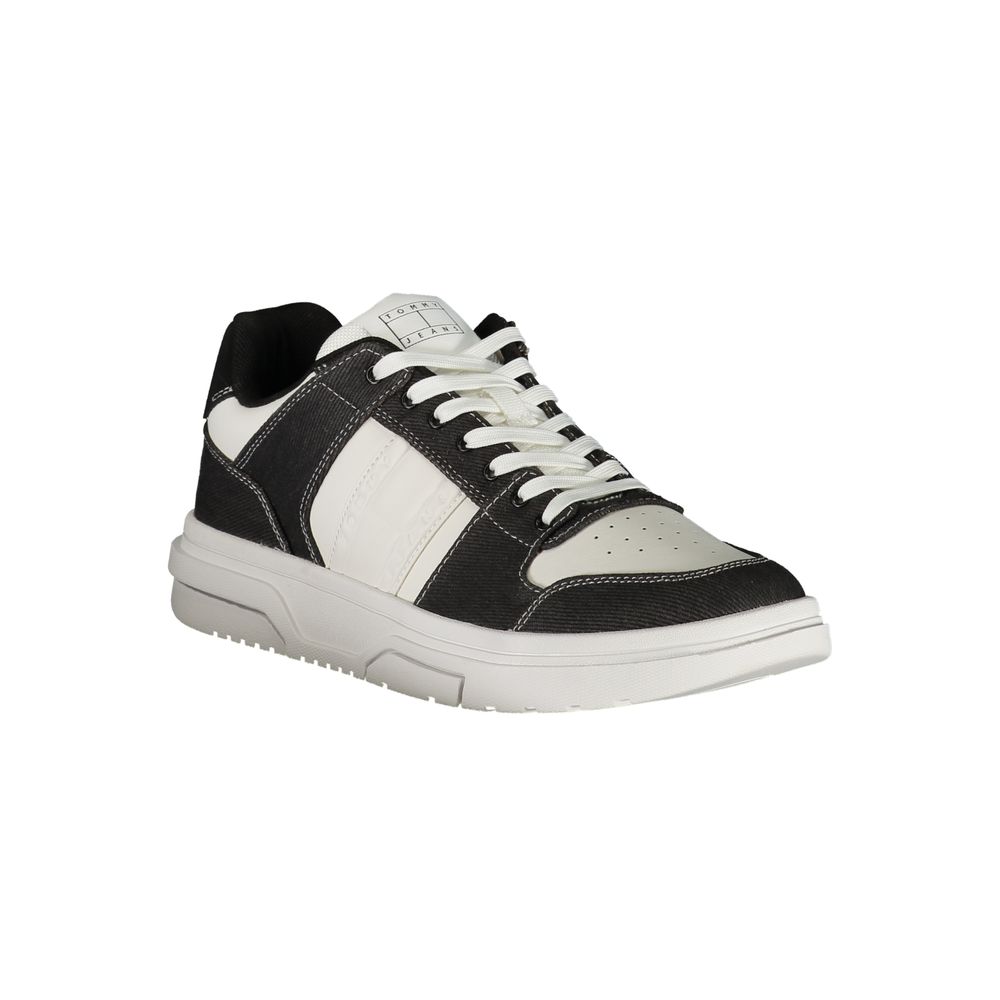 Tommy Hilfiger Black Polyurethane Men Sneaker