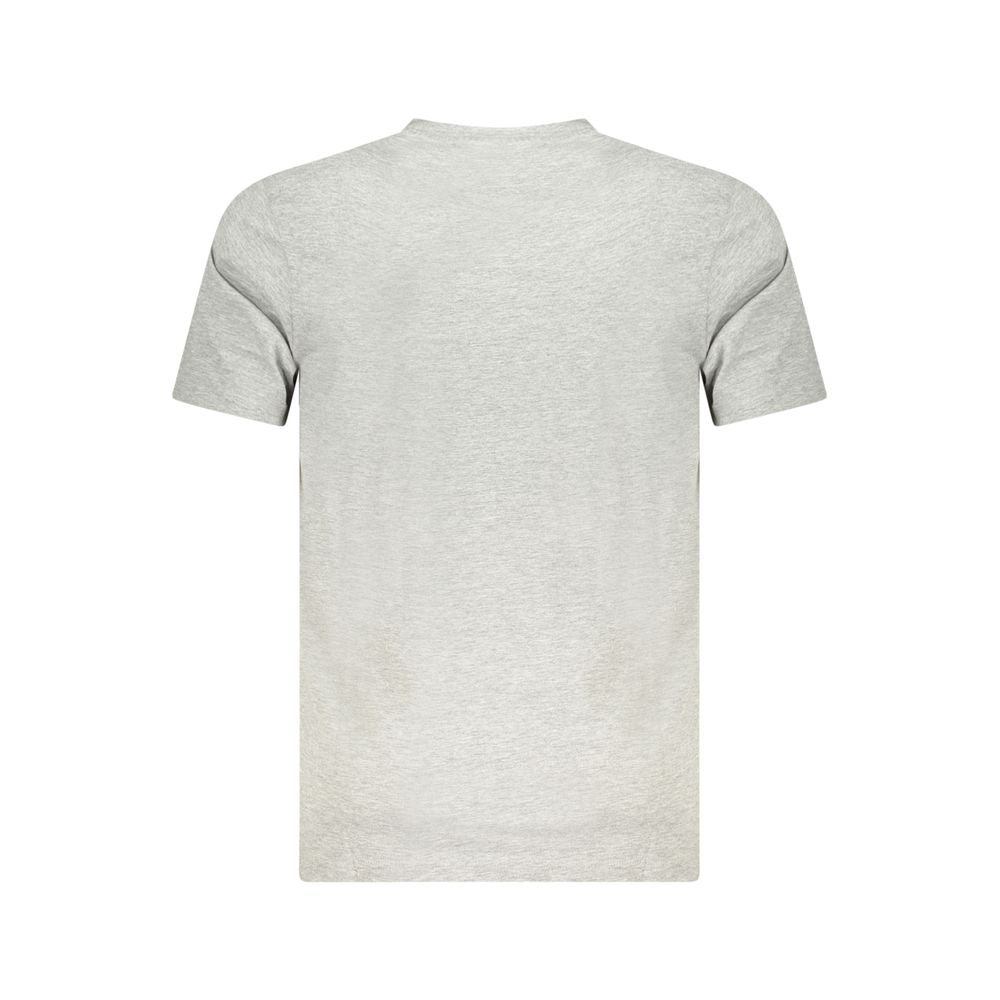 Cavalli Class Grigio Cotton Men T-Shirt