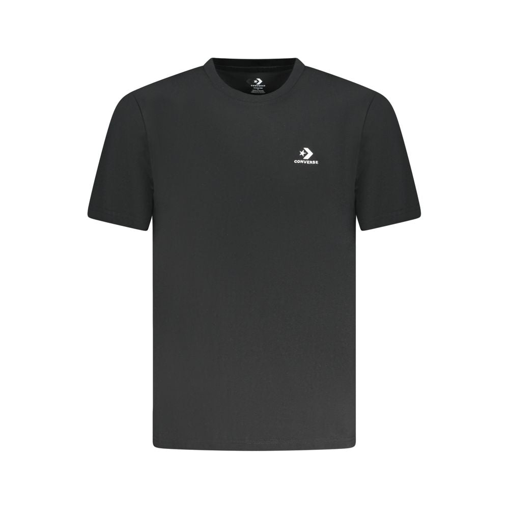 Converse Black Cotton Men T-Shirt