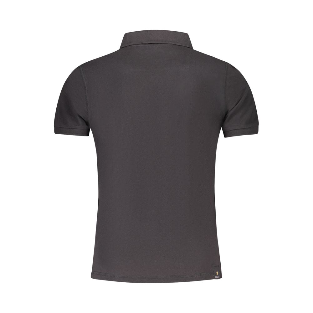 Accademia Militare Nero Cotton Men Polo