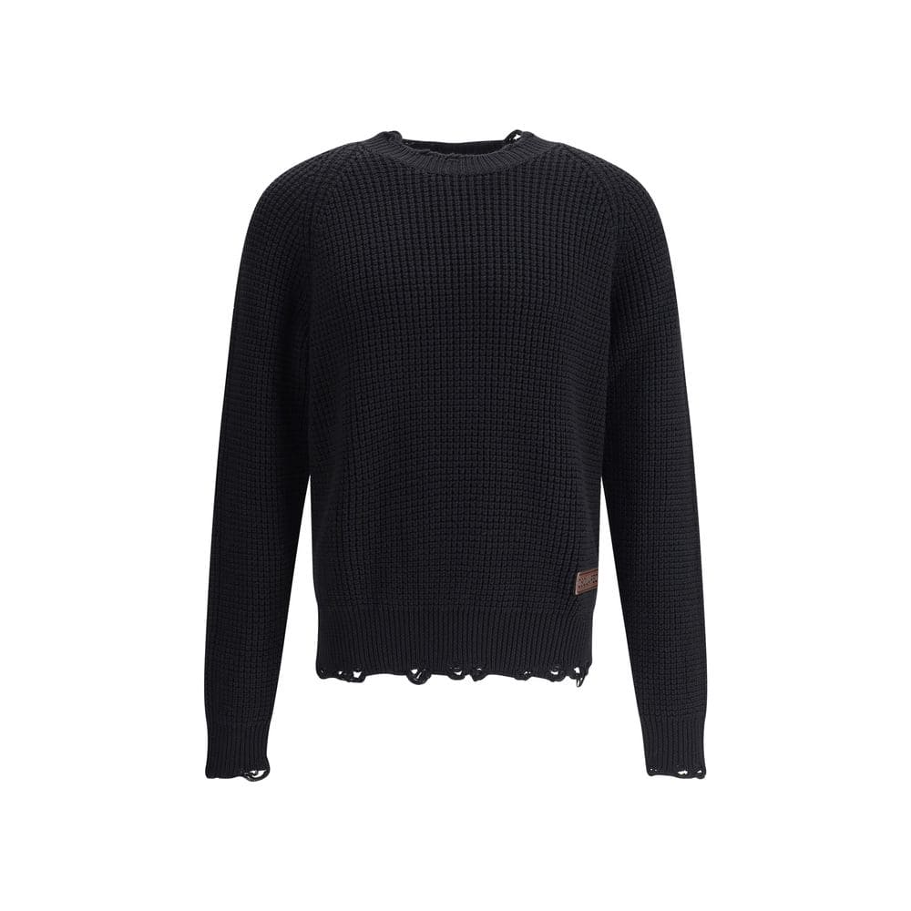 Dsquared² Black Wool Sweatshirt