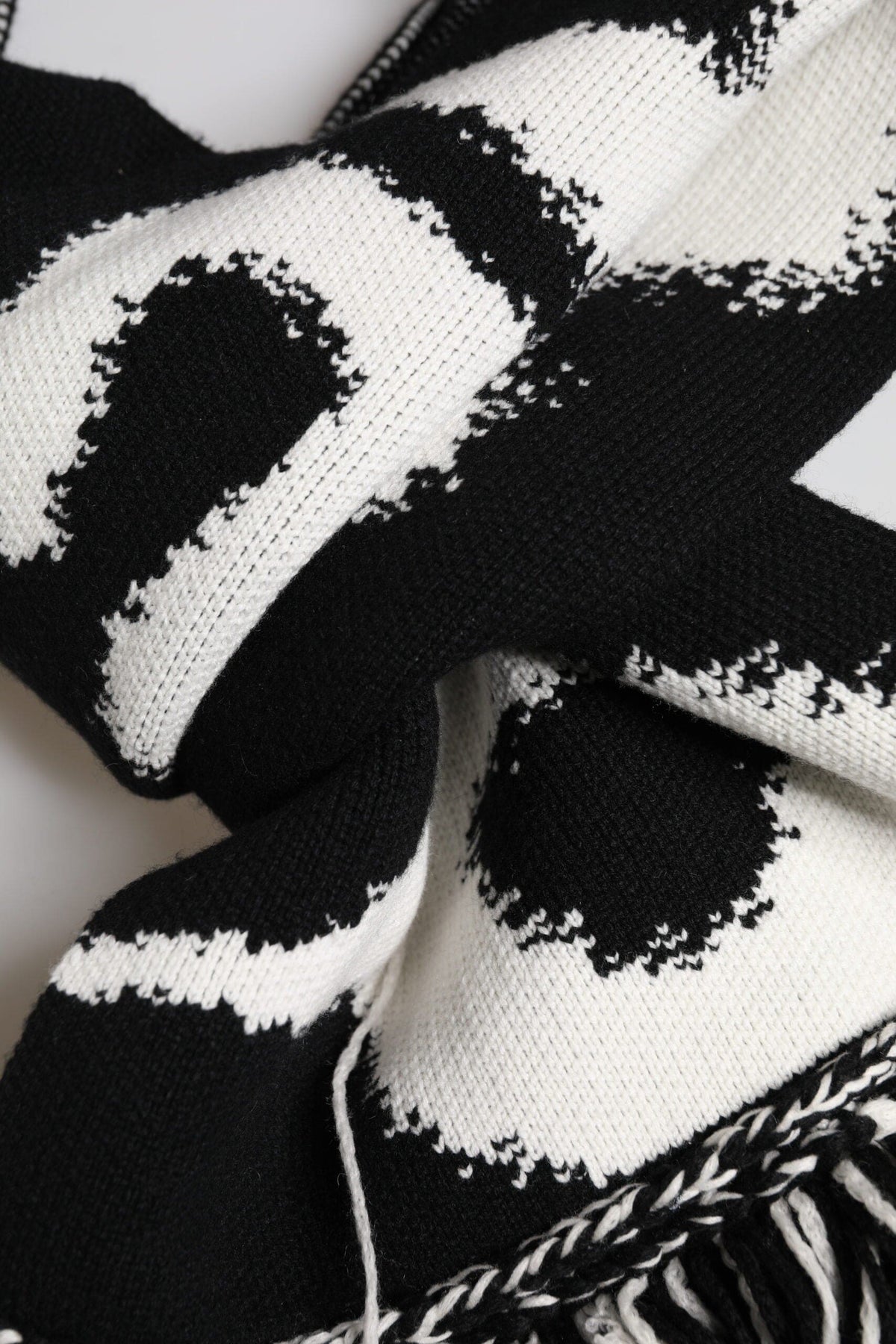 Dolce & Gabbana Black Logo Neck Warmer Wrap Men Shawl Scarf