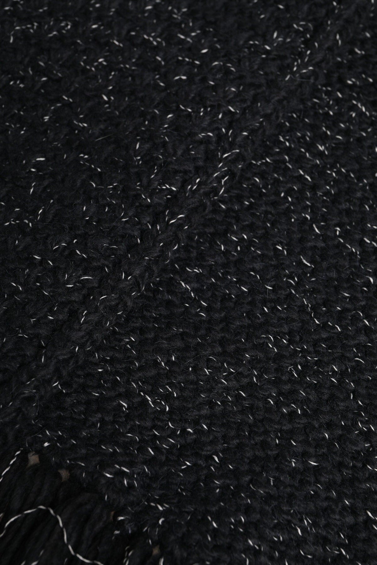 Dolce & Gabbana Black Cashmere Neck Warmer Wrap Shawl Scarf