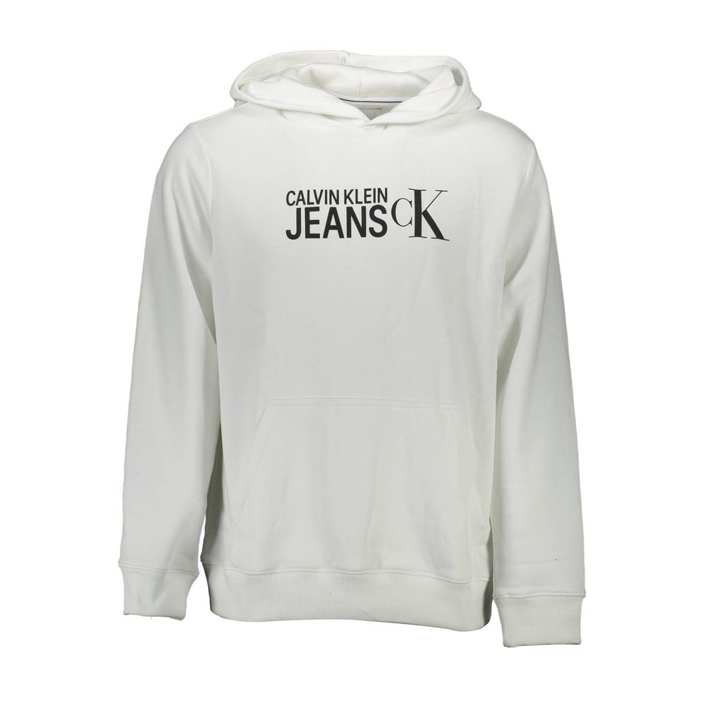 Calvin Klein White Cotton Men's Hoodie