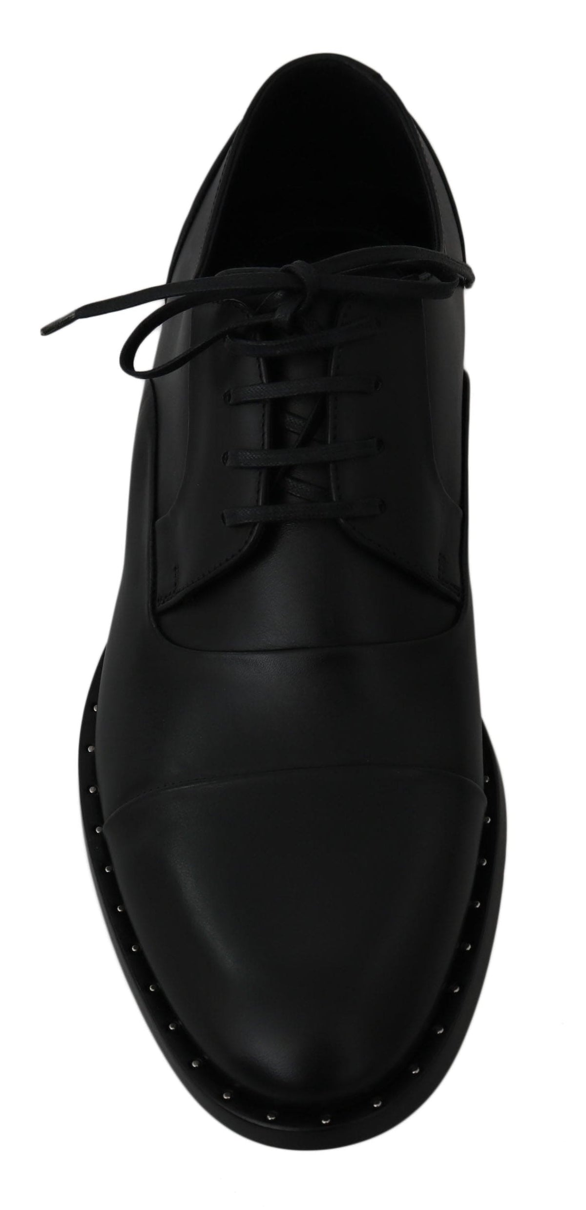 Chaussures habillées en cuir noir Dolce &amp; Gabbana