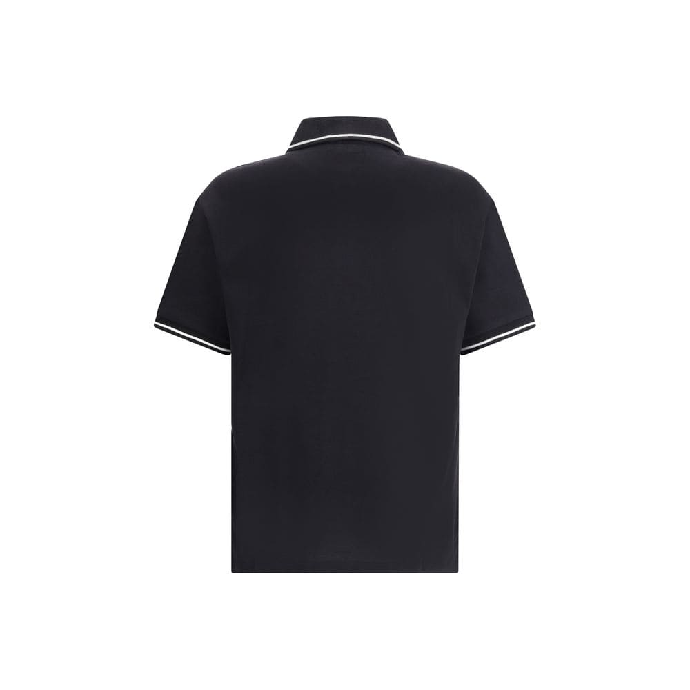 Amiri Black Cotton Polo T-Shirt