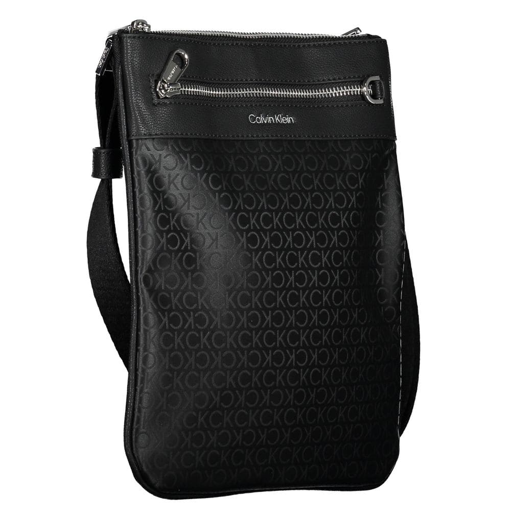 Calvin Klein Black Polyester Men's Shoulder Bag