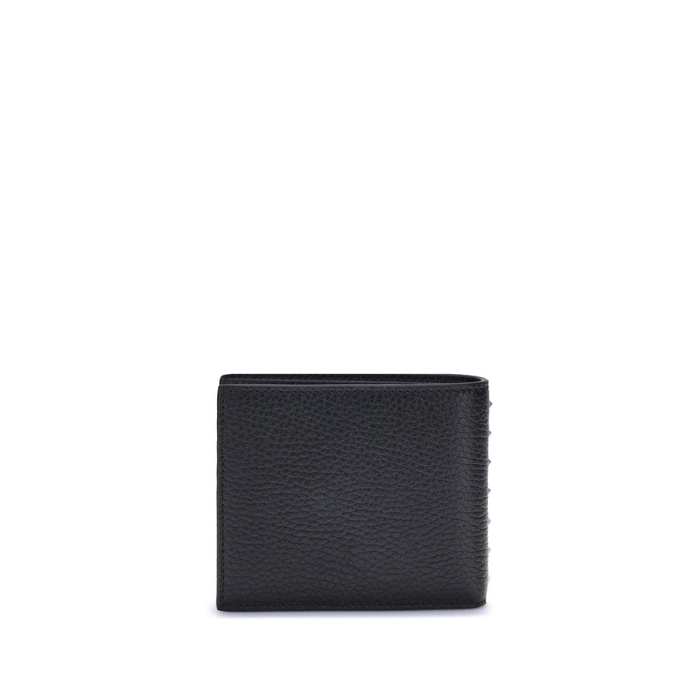 Valentino Garavani Black Calf Leather Bos Taurus Wallet