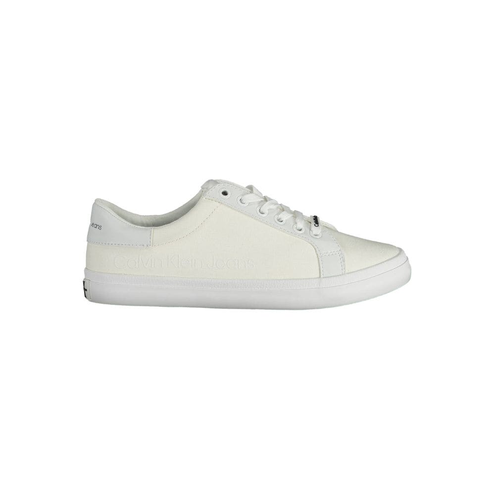 Calvin Klein White Cotton Sneaker