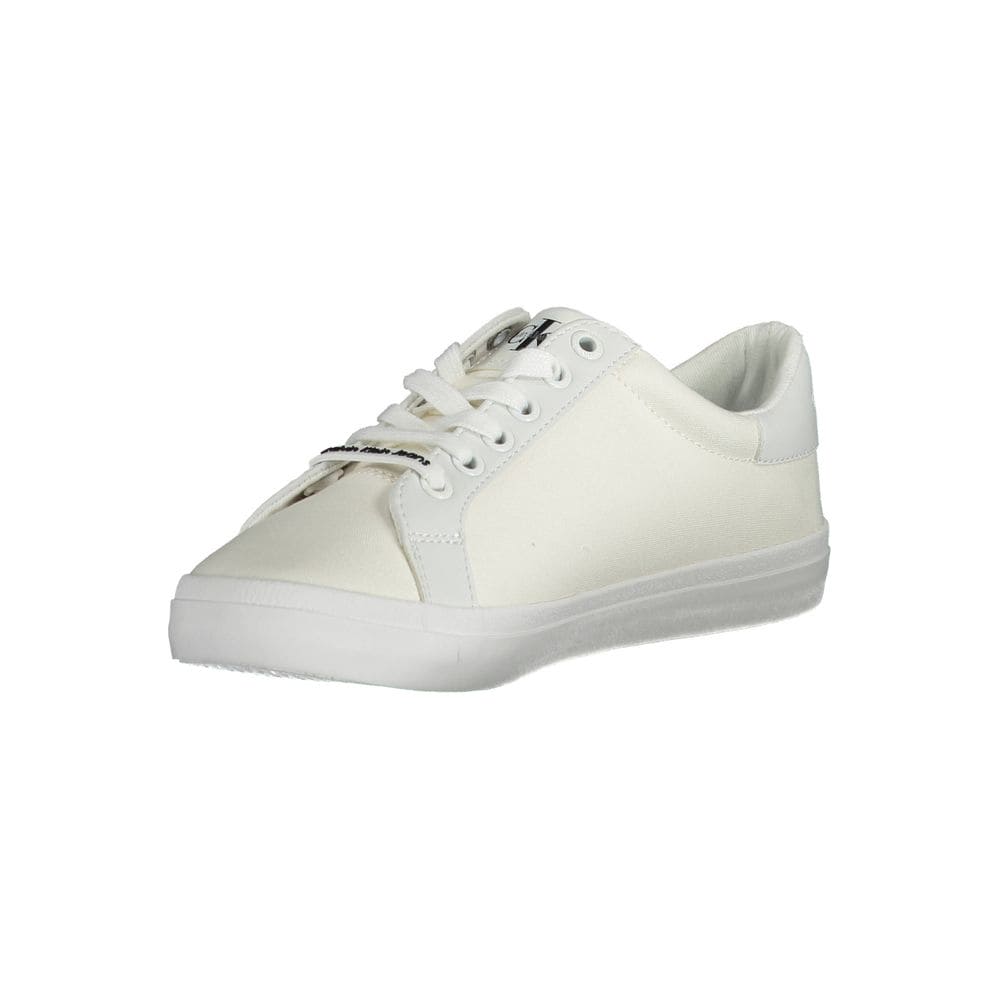 Calvin Klein White Cotton Sneaker