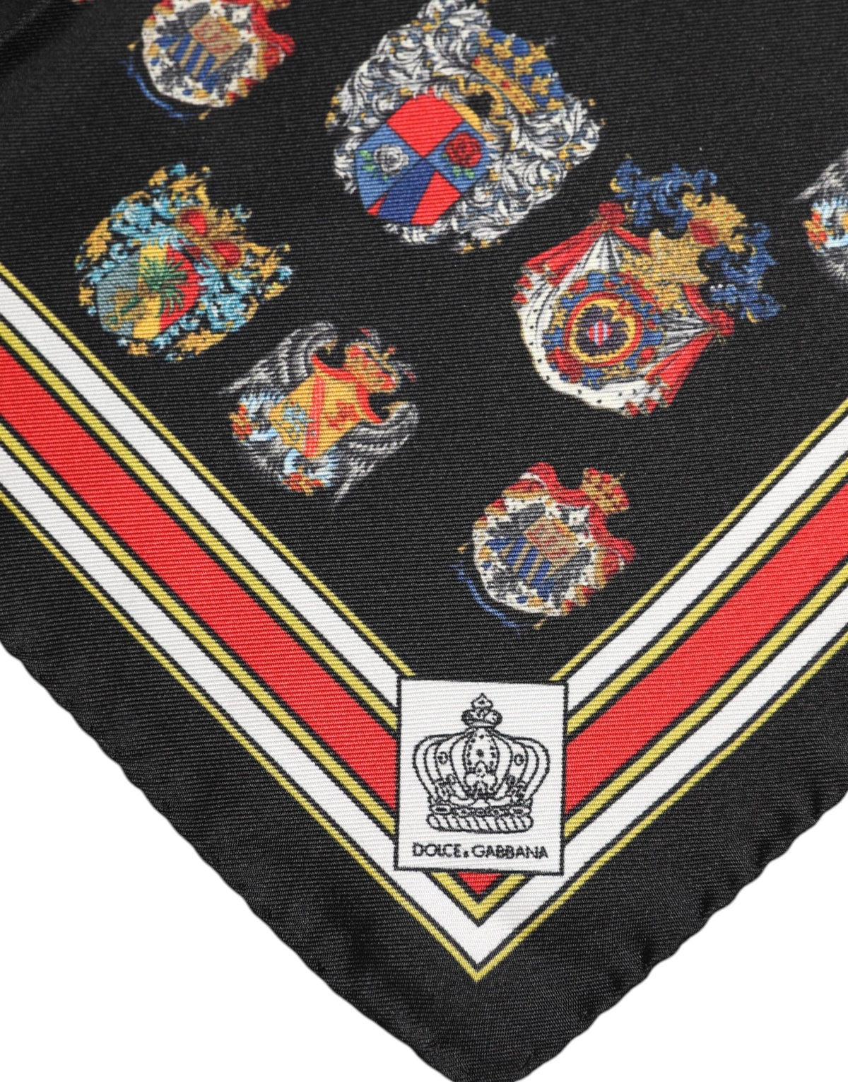 Dolce & Gabbana Multicolor Silk Square Men Foulard Scarf