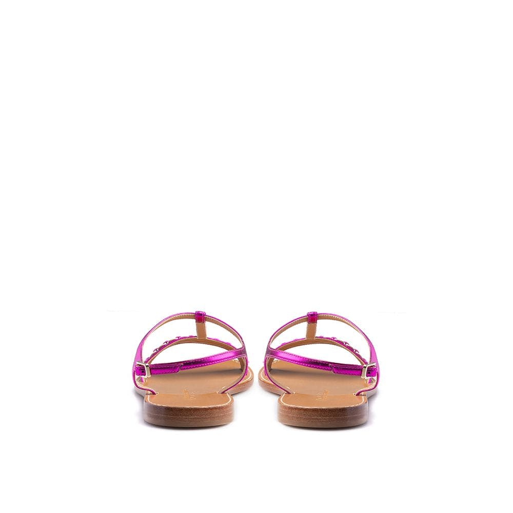 Sandale en cuir violet Salvatore Ferragamo