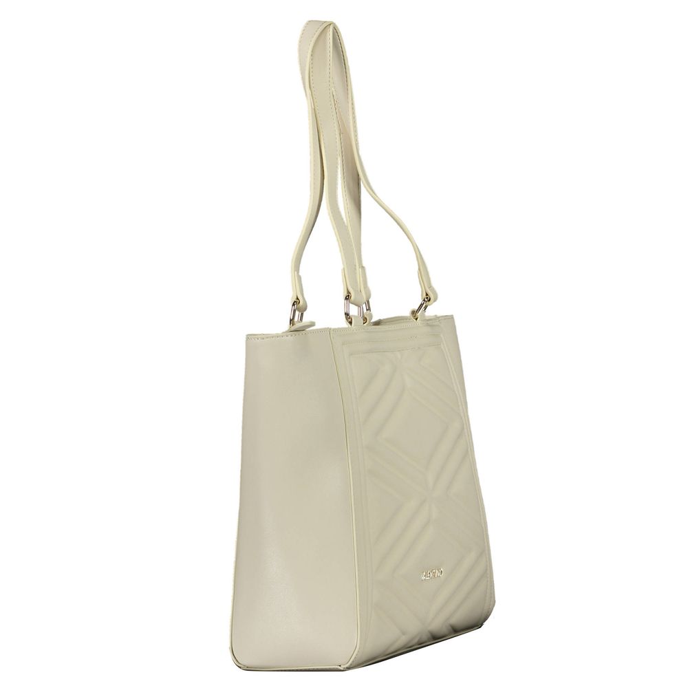 Valentino Beige Polyurethane Women's Bag with Adjustable Shoulder Strap