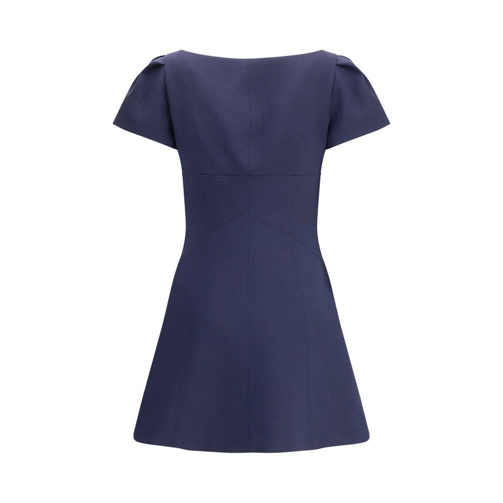 Alexander McQueen Blue Wool Casual Dress