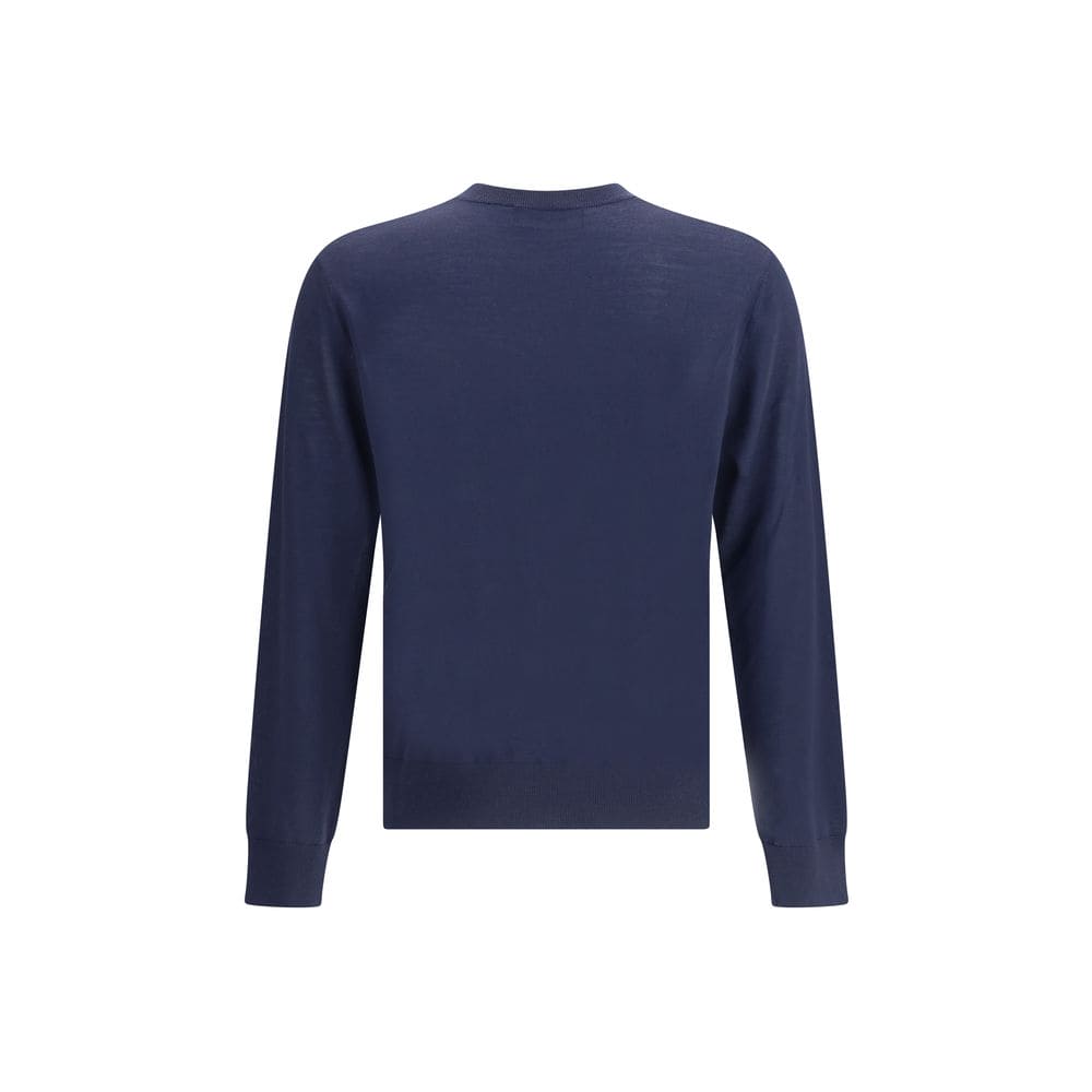 Dsquared² Blue Fleece Wool Sweatshirt