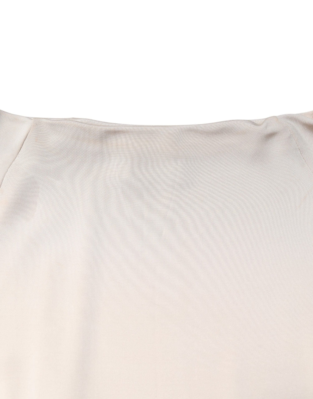 Roberto Cavalli Ivory Viscose Sheath Knee Length Dress