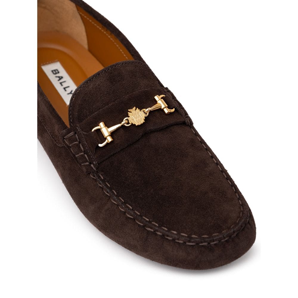 Bally Brown Leather Moccassin