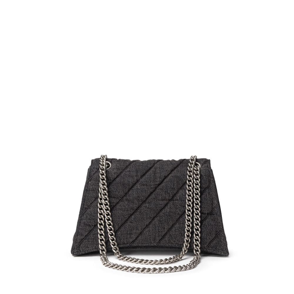 Balenciaga Black Fabric And Leather Shoulder Bag