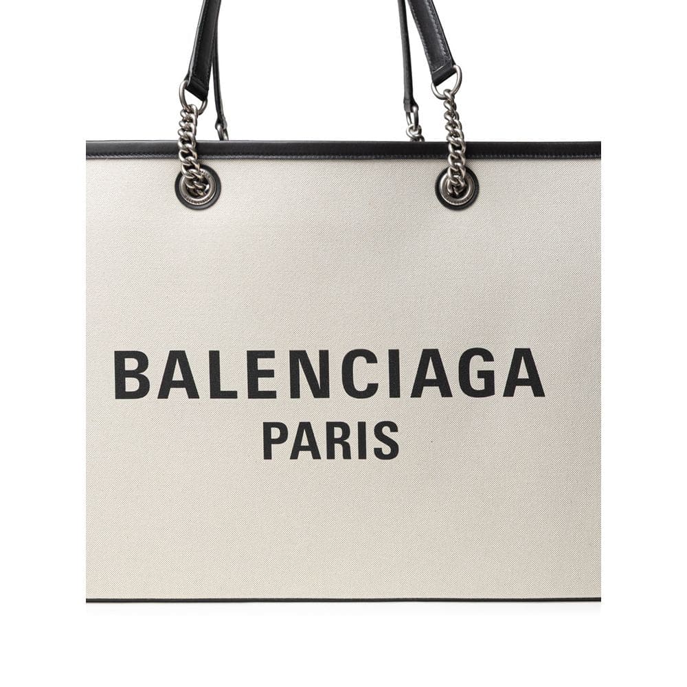 Balenciaga Gray Cotton Tote Bag