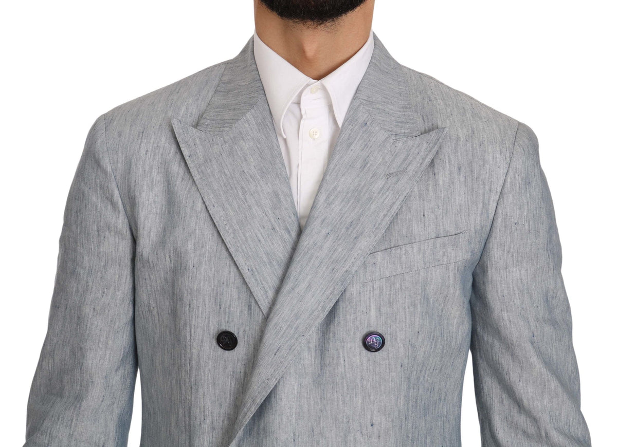 Blazer croisé bleu clair élégant Dolce &amp; Gabbana