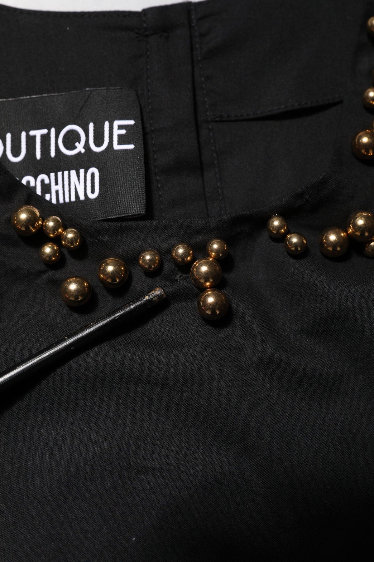 Boutique Moschino Black Cotton Sleeveless Women Tank T-shirt