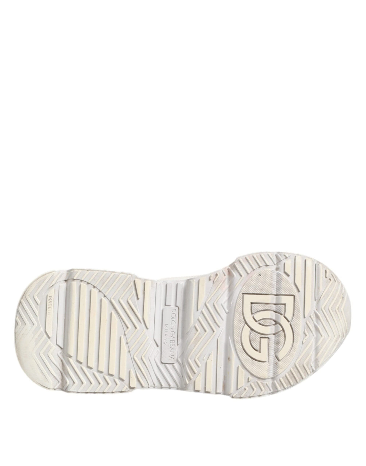 Dolce & Gabbana White DAYMASTER Calf Leather Sneakers Shoes