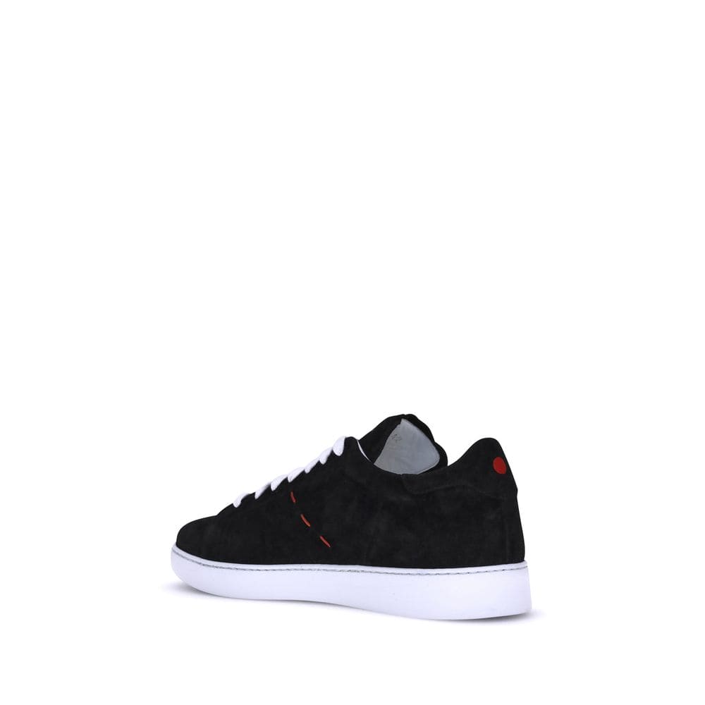 Kiton Black Rubber Low Top Sneakers