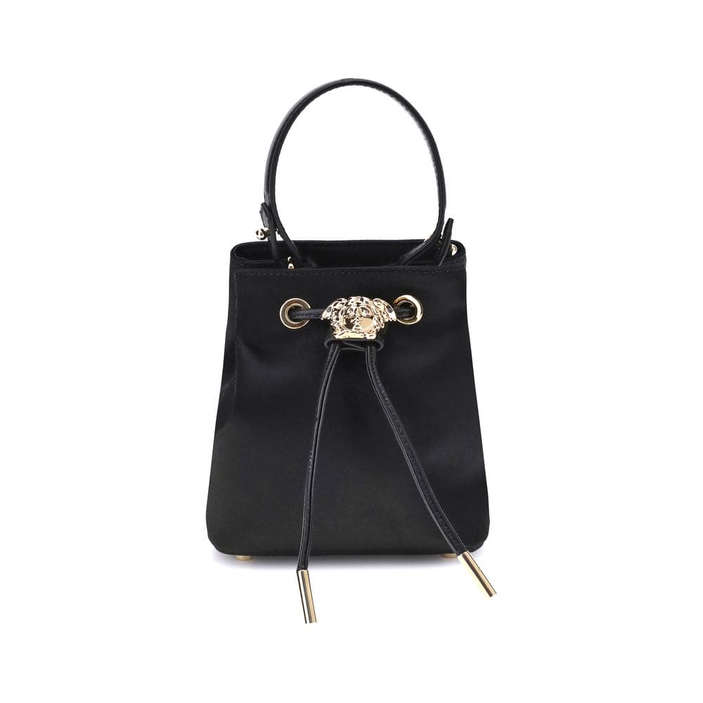 Versace Black Viscose Shoulder Bag