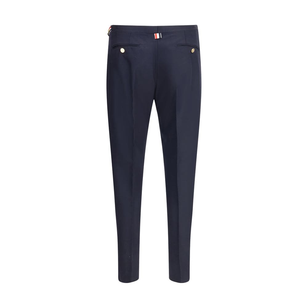Thom Browne Blue Wool Casual Pants