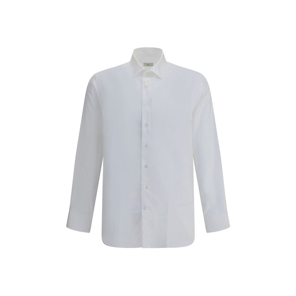 Etro White Cotton Dress Shirt