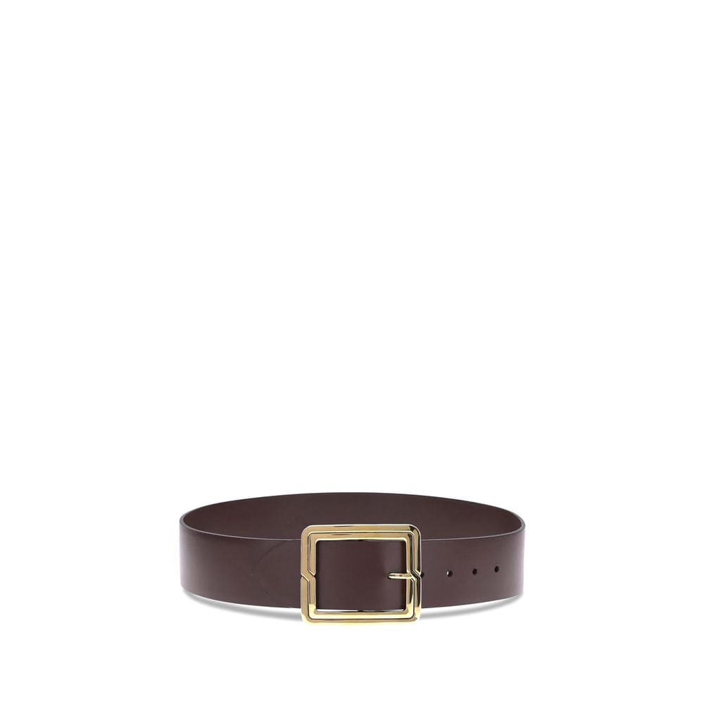 Etro Brown Calf Leather Bos Taurus Regular Belt