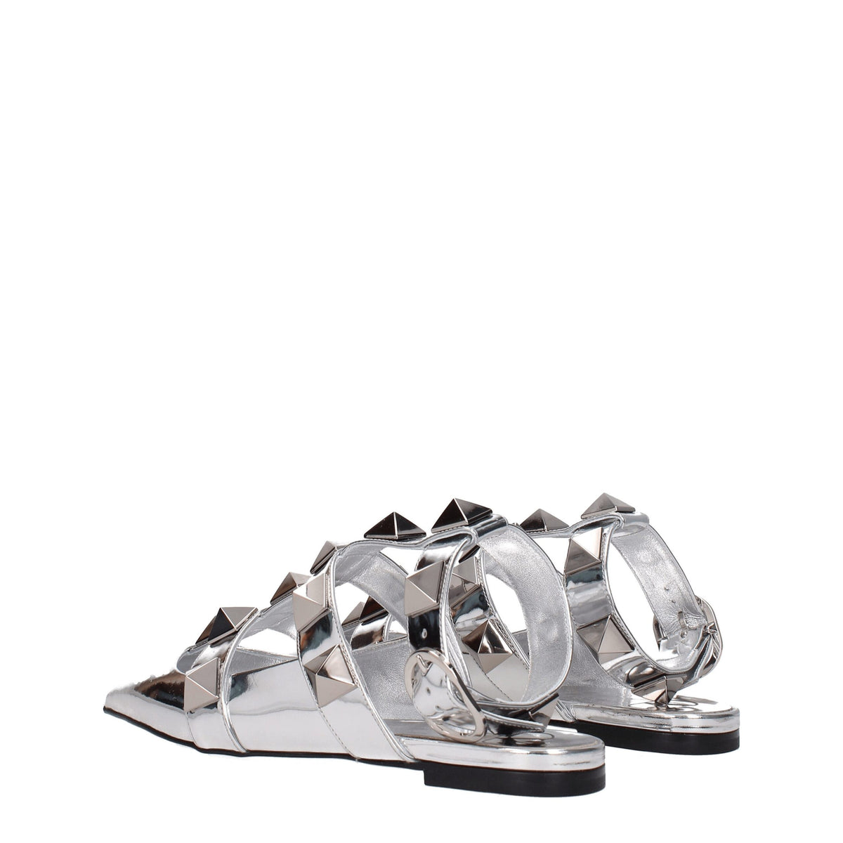 Valentino Garavani Gray Leather Sandals