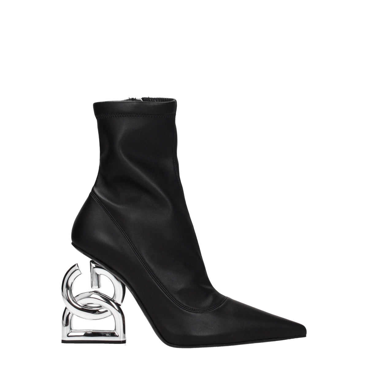 Dolce & Gabbana Black Leather Ankle Boots