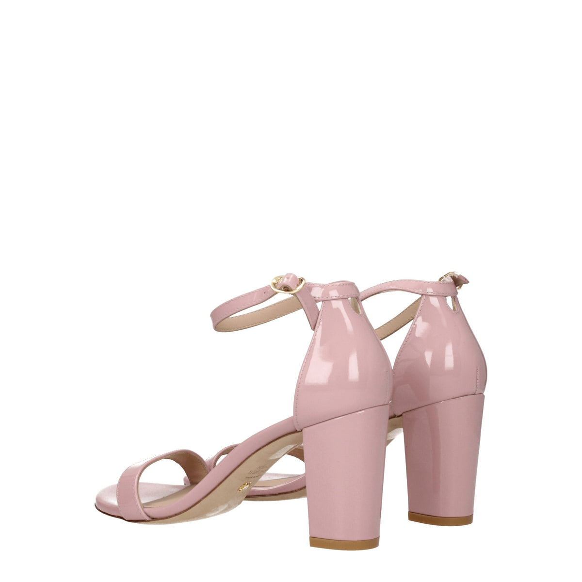 Stuart Weitzman Pink Leather Stiletto Heel Sandals