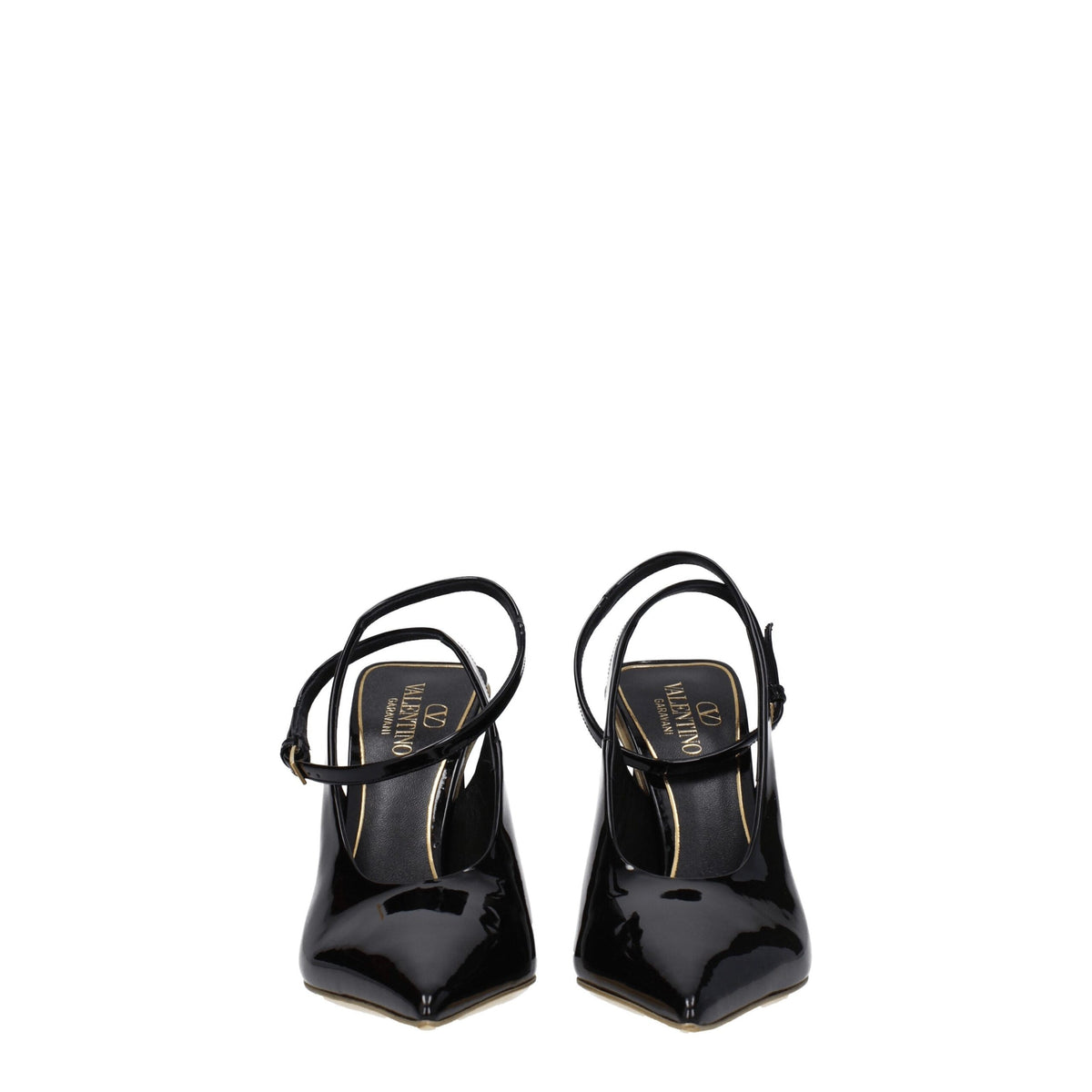 Valentino Garavani Black Leather Sandals
