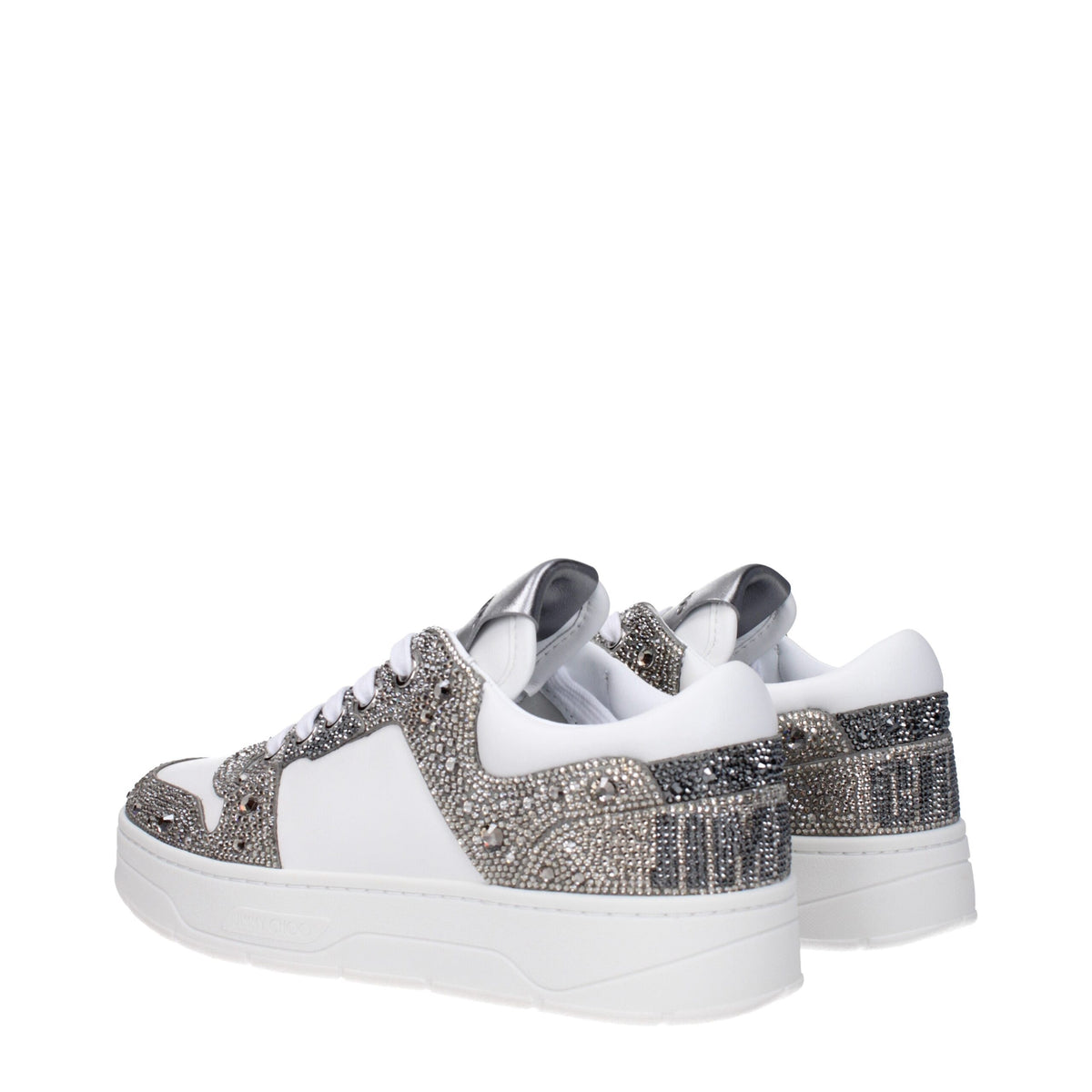 Jimmy Choo White Leather Chunky Sneakers