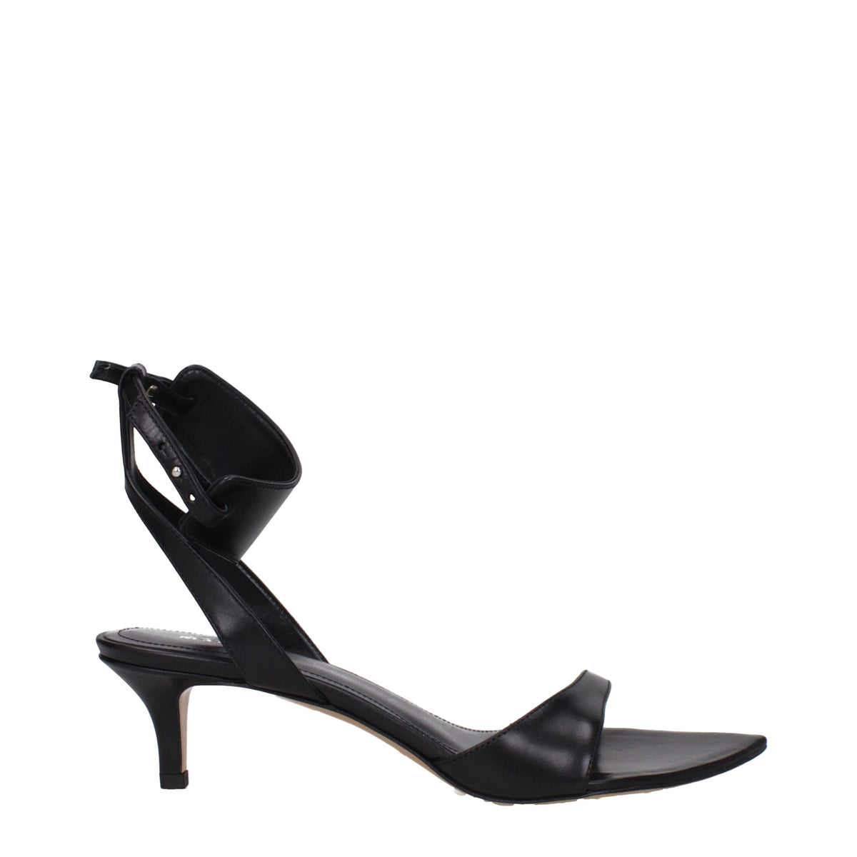 Isabel Marant Black Leather Flat Sandals