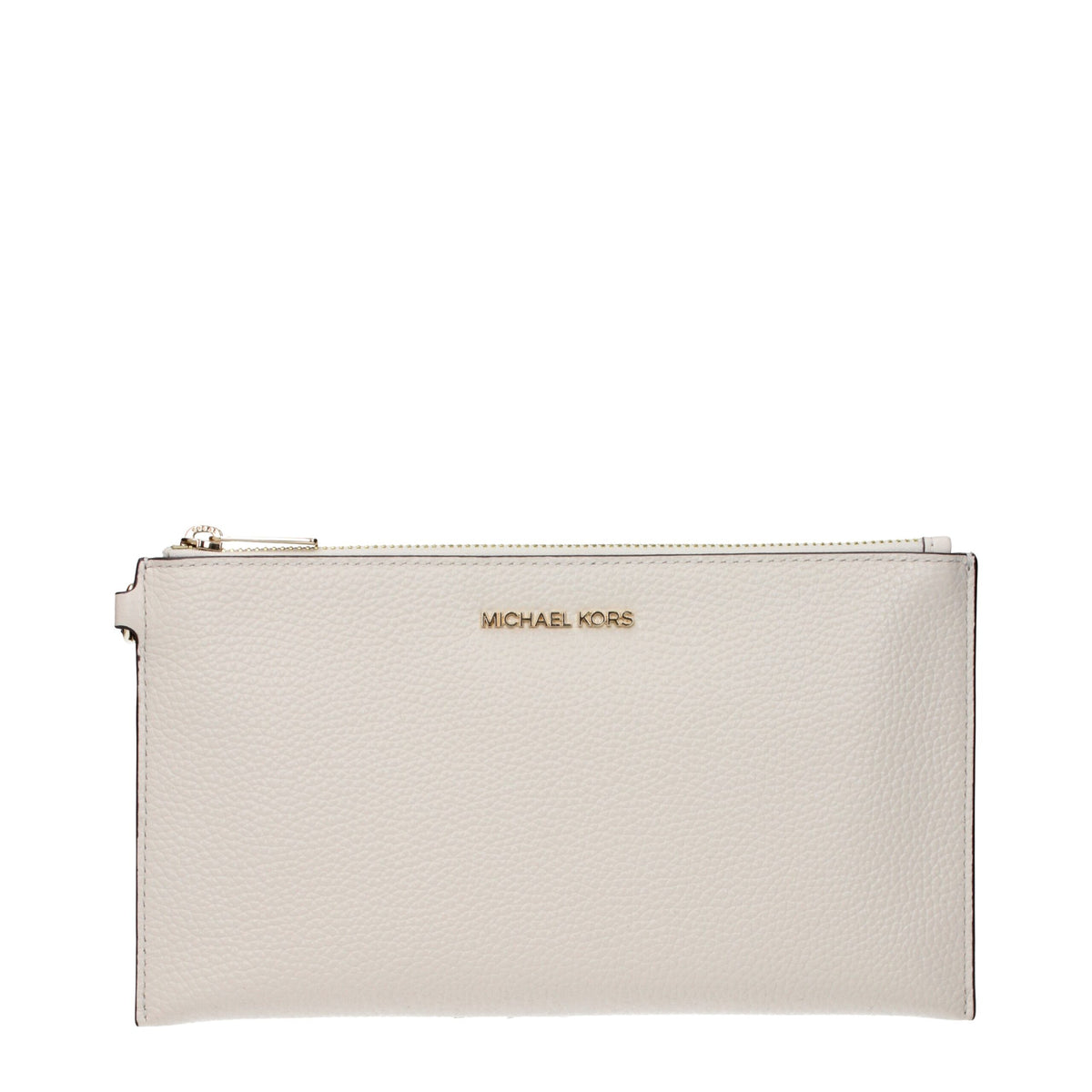 Michael Kors Beige Leather Clutch Bag