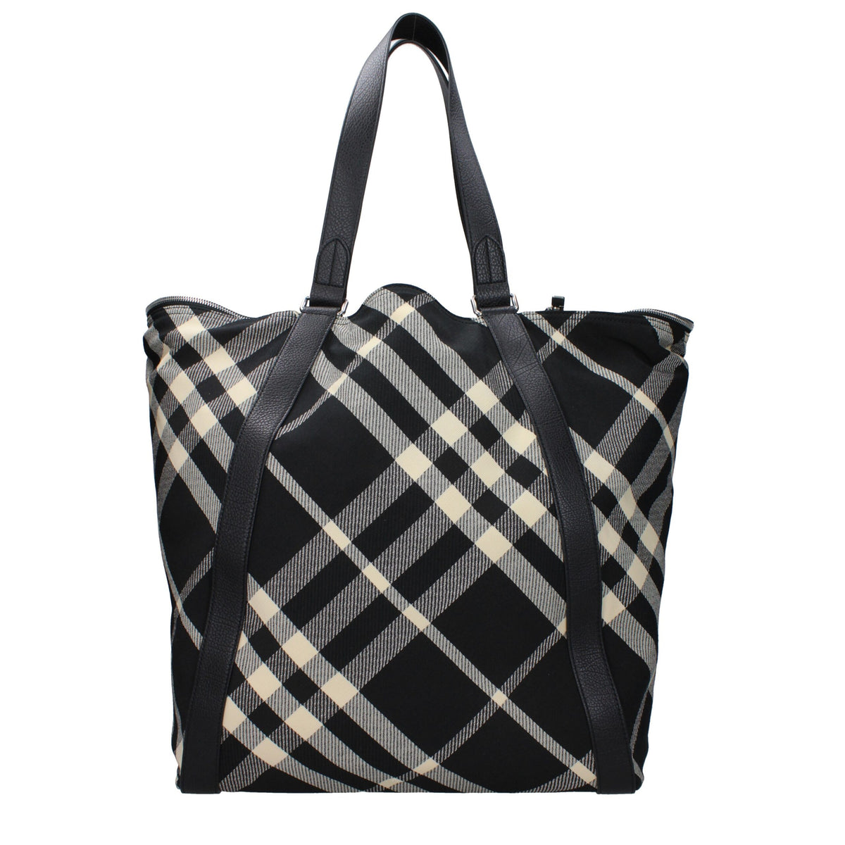Burberry Black Fabric Shoulder Bag