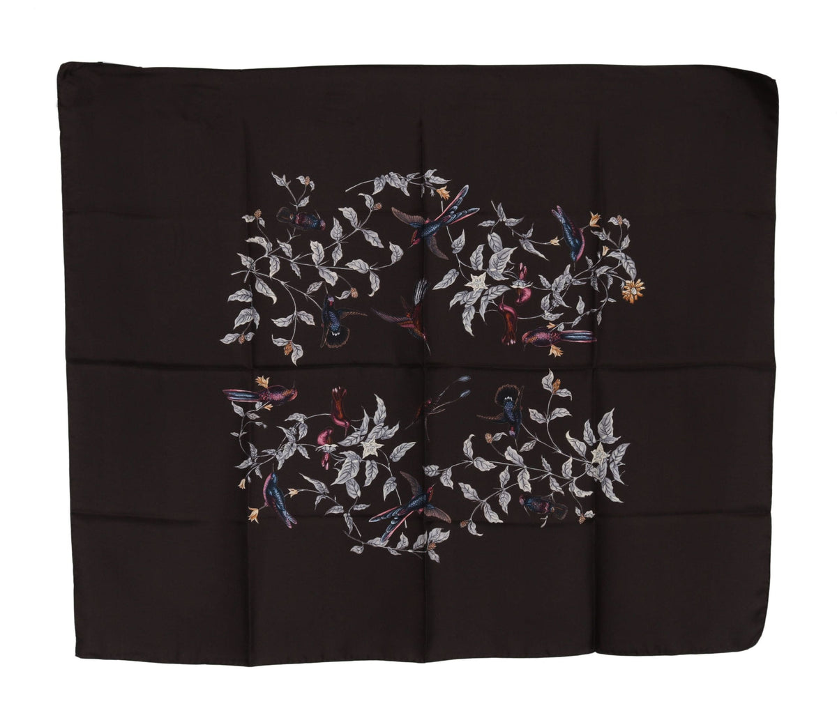 Foulard en soie élégant Dolce &amp; Gabbana en marron luxueux