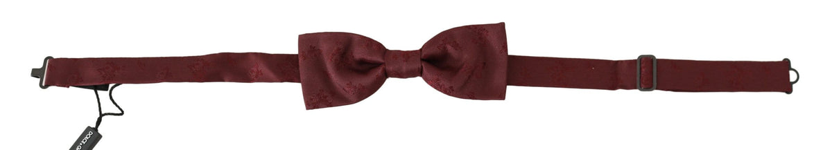 Nœud papillon élégant en soie marron Dolce &amp; Gabbana