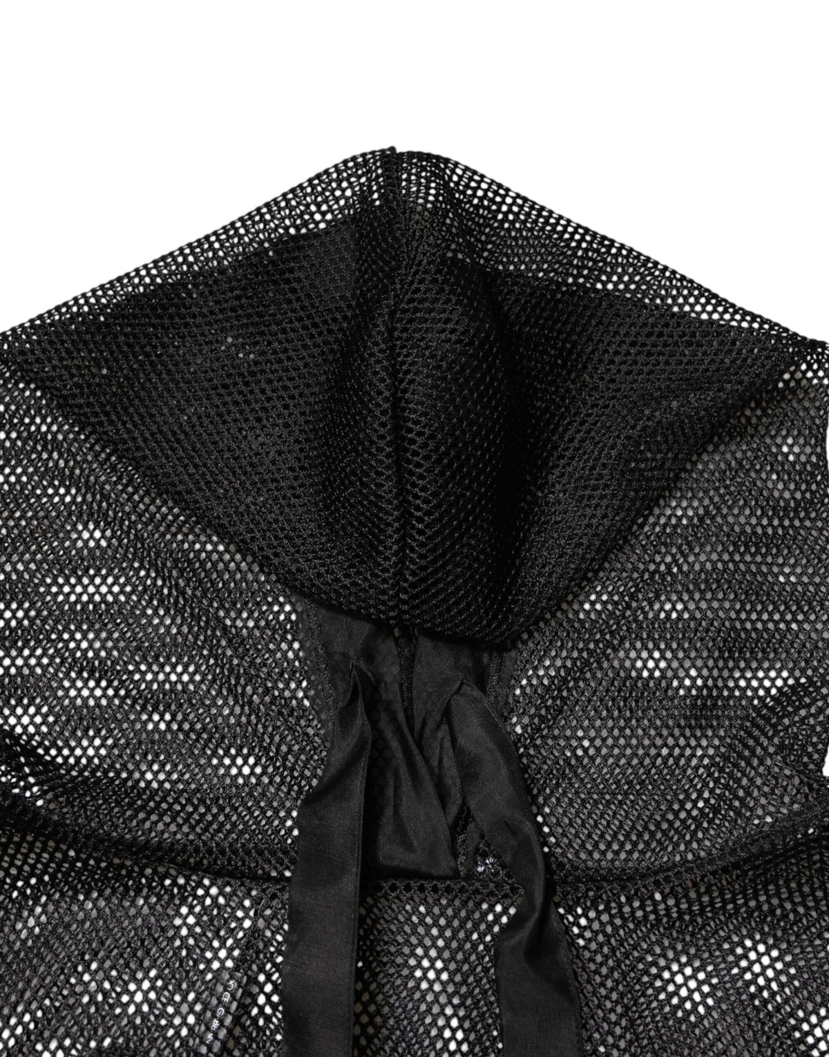 Dolce & Gabbana Black See Through Hooded Pullover Sweater