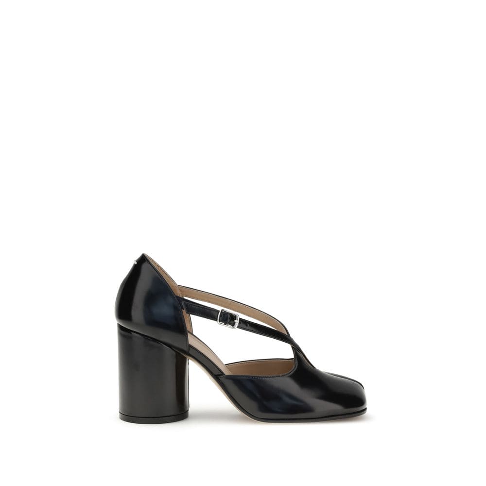 Margiela Black Calf Leather Bos Taurus Pumps