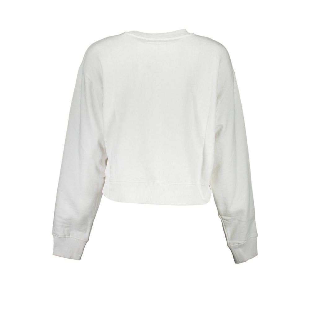 Guess Jeans White Organic Cotton Women Sweatshirt